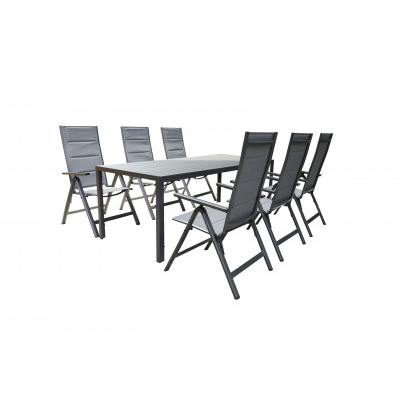 Zahradní hliníkové polohovatelné křeslo Haggen